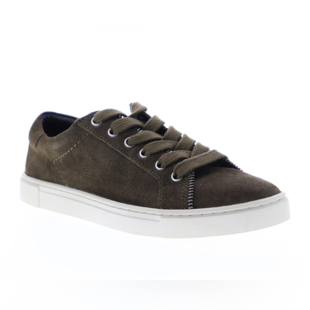 Frye & Co Green Suede Sindy Moto Low Sneakers Women’s Size 8